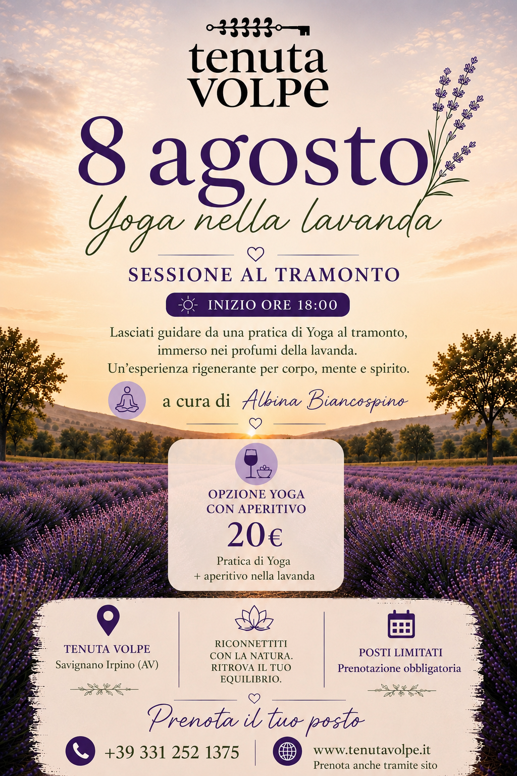 Yoga nella Lavanda