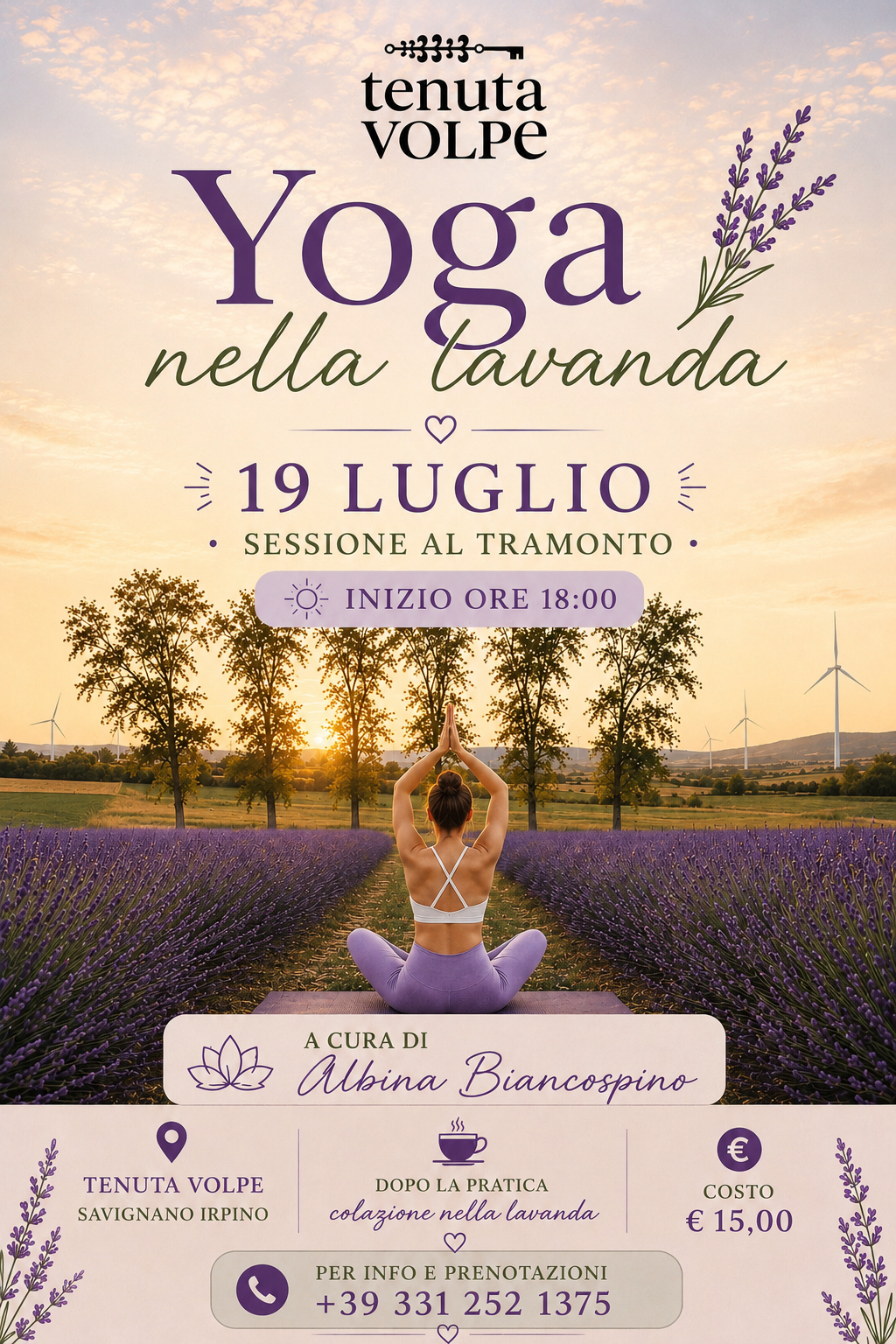 Yoga nella Lavanda