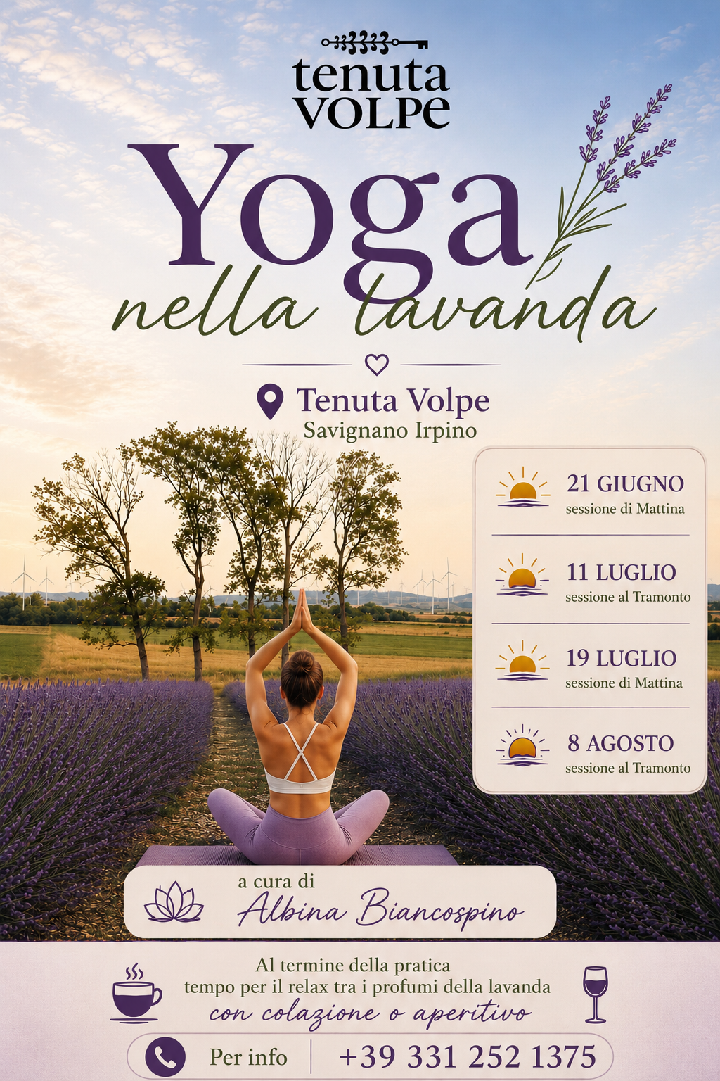 Yoga nella Lavanda