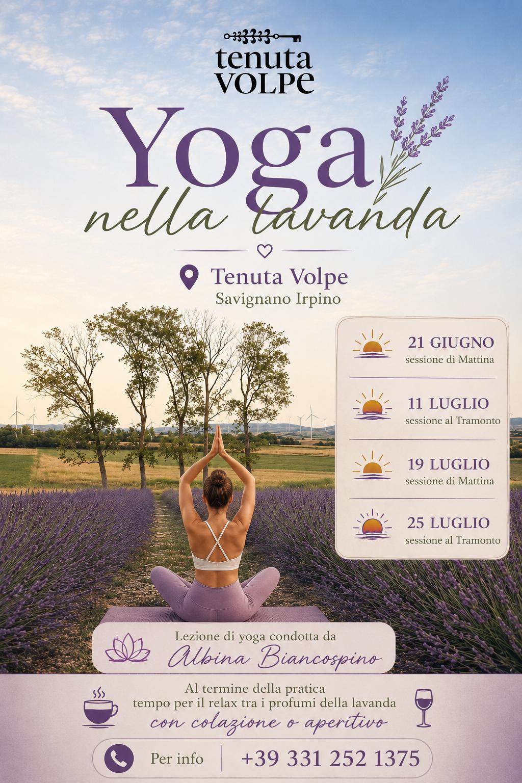 Yoga nella Lavanda