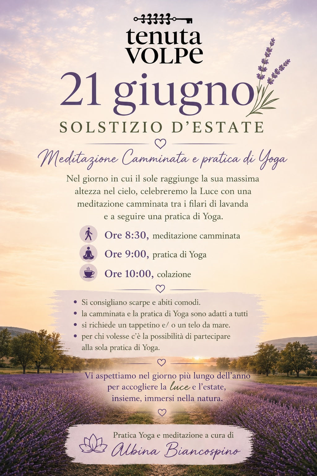 Yoga nella Lavanda
