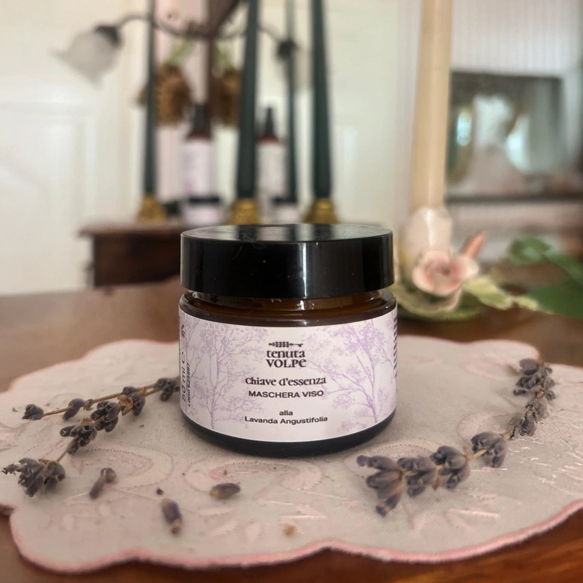 Maschera Viso alla Lavanda Angustifolia